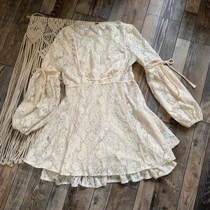 Free People Boho Cream Lace Dress Sz. S